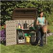 Suncast Kensington 4 Horizontal Plastic Shed and Plastic Garden Storage